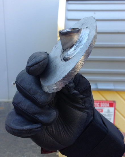 Arizona Tap Master, Inc. - 45 degree Hot Tap on 36' 316 S/S Tank