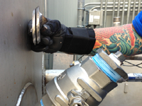 3 inch Hot Tap 45 degree angle